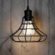Pendant Contemporary Industrial Cage Small 60W Black Pendant Contemporary Industrial Cage Small 60W Black